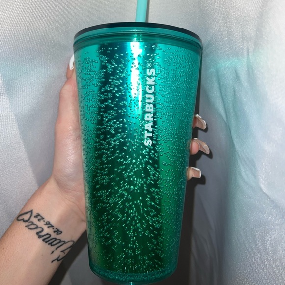 Greenish Blue Starbucks Tumbler